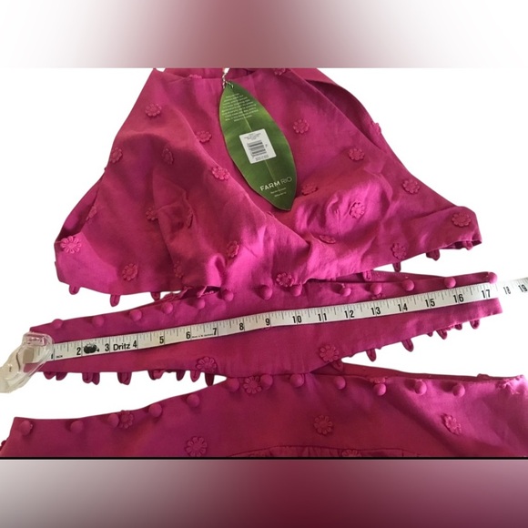 Farm Rio
3D Flower Sleeveless Cutout Halter Midi Dress Size XL - Picture 6 of 9